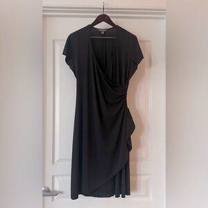 Elegant Asymmetrical Black Dress